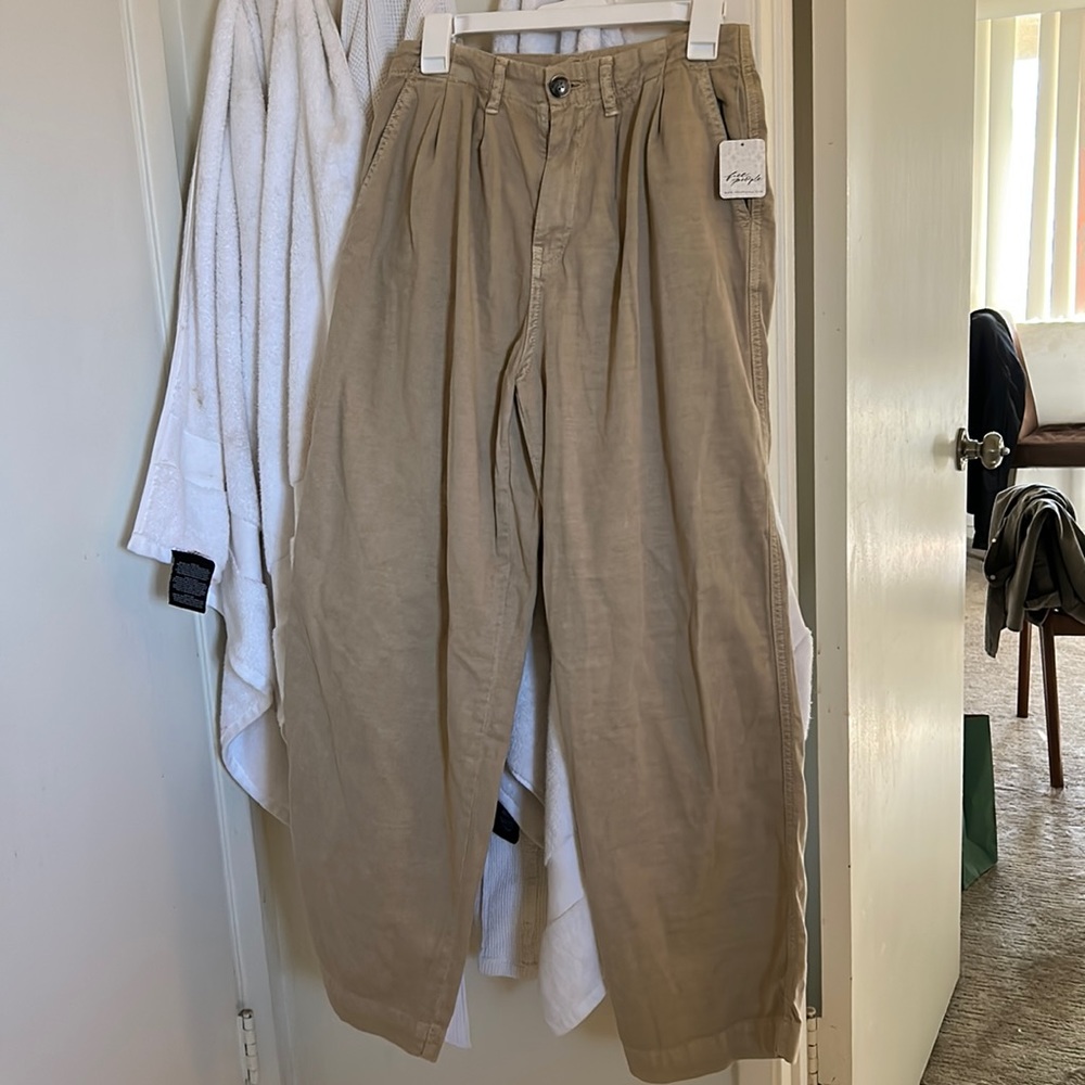 NWT Free People Tan Pants sz 0